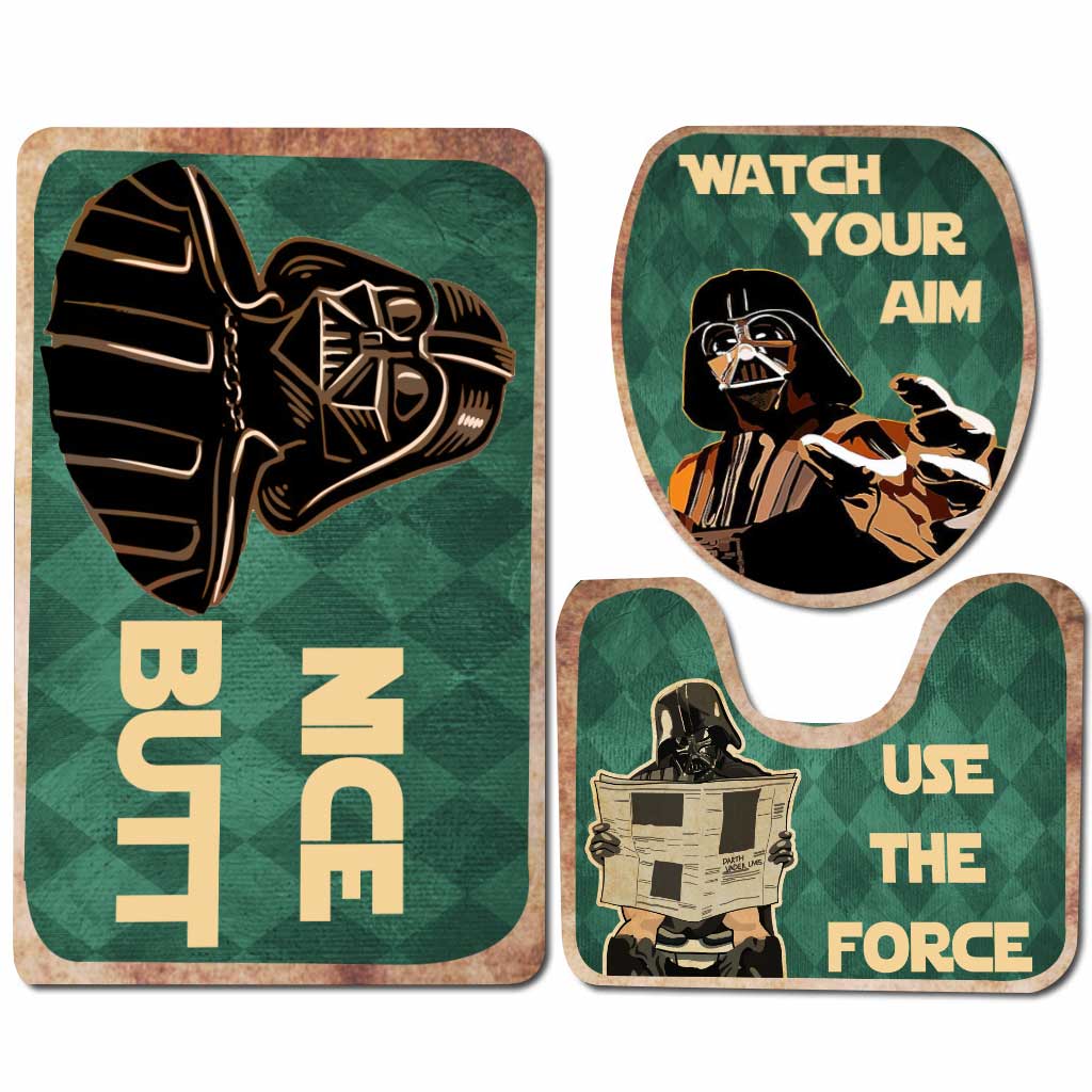 Use The Force - 3 Pieces Bathroom Mats Set