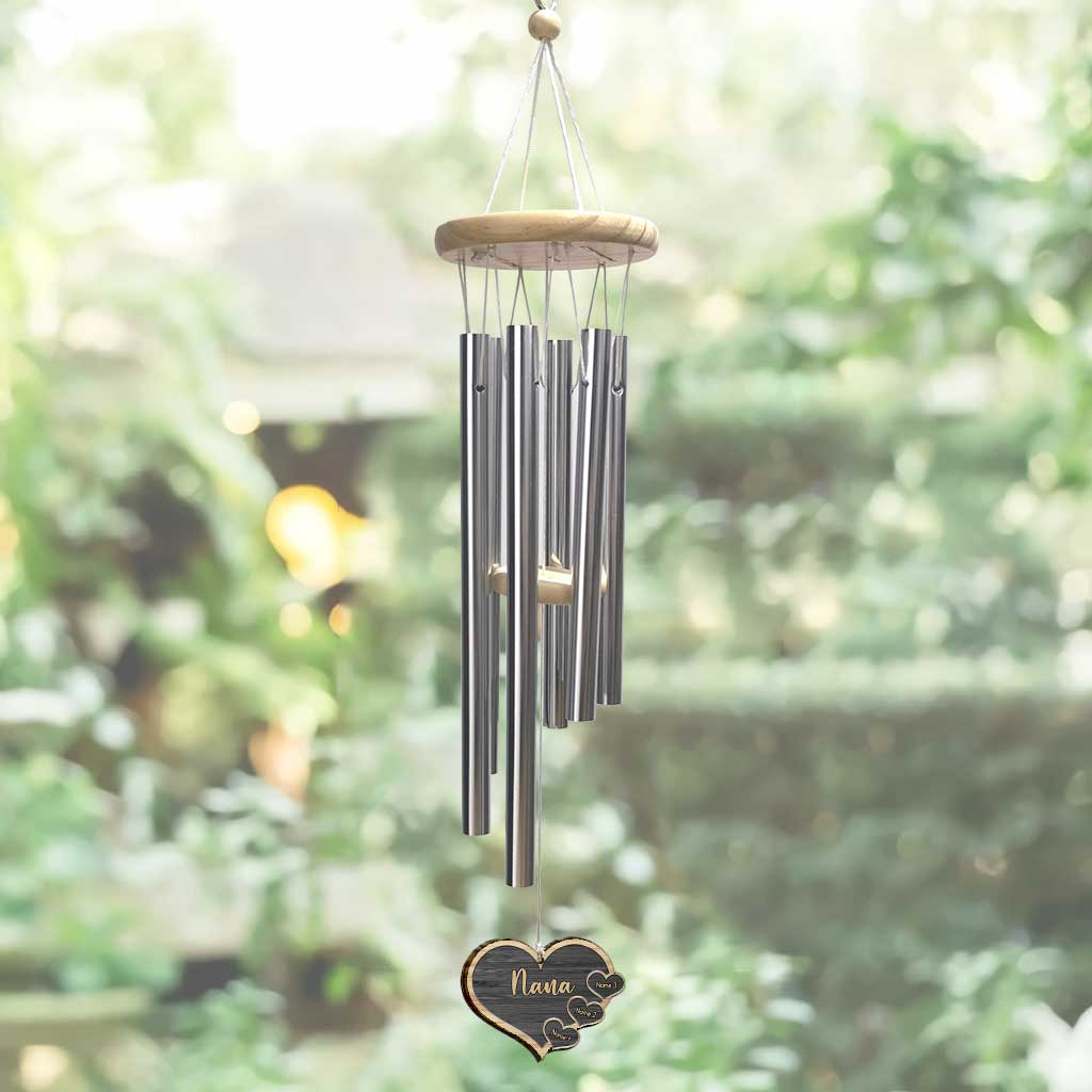 Nana's Hearts - Personalized Grandma Wind Chime