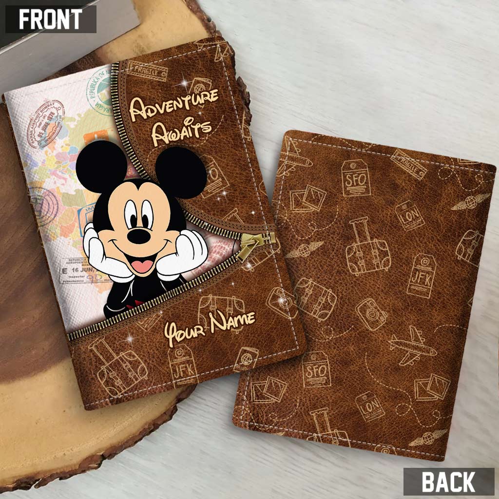 Adventure Await - Personalized Travelling Passport Holder