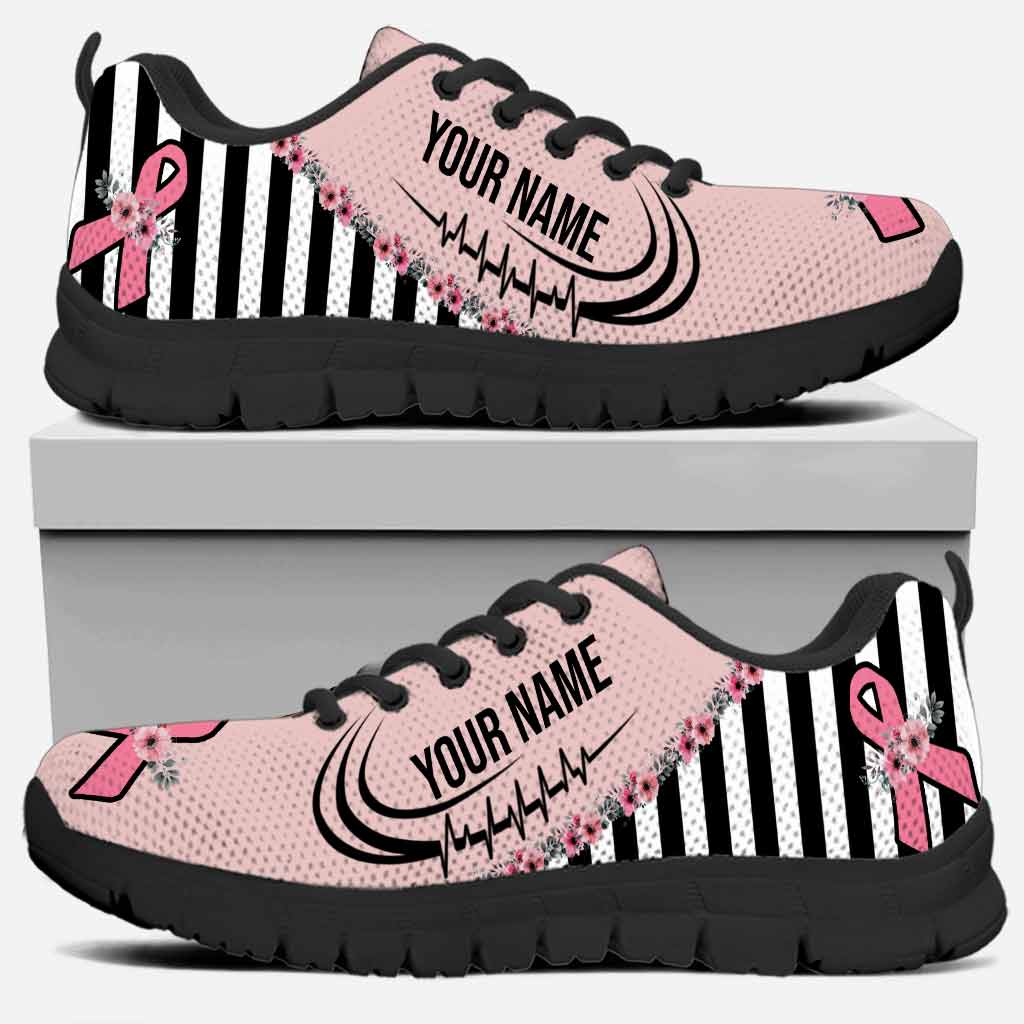 Pink Warrior - Personalized Breast Cancer Awareness Sneakers