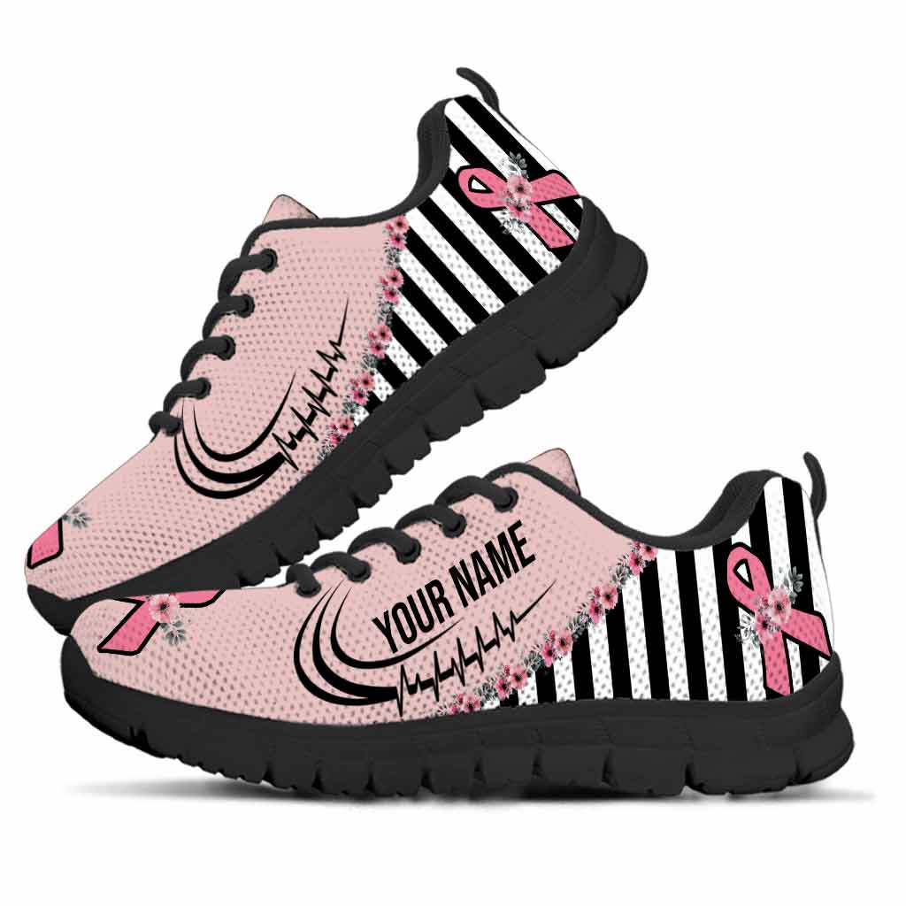 Pink Warrior - Personalized Breast Cancer Awareness Sneakers