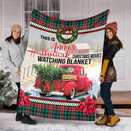 Christmas Movies Watching - Personalized Blanket