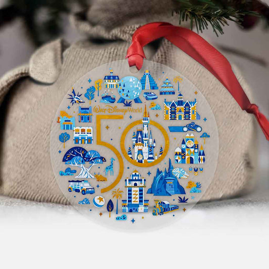 50th Anniversary - Mouse Transparent Ornament