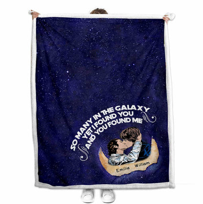 So Many In The Galaxy - Personalized Couple The Force Blanket