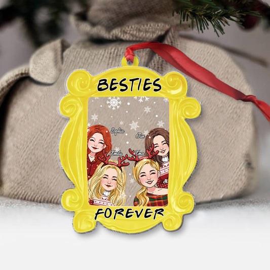 Besties Forever - Personalized Bestie One-sided Ornament