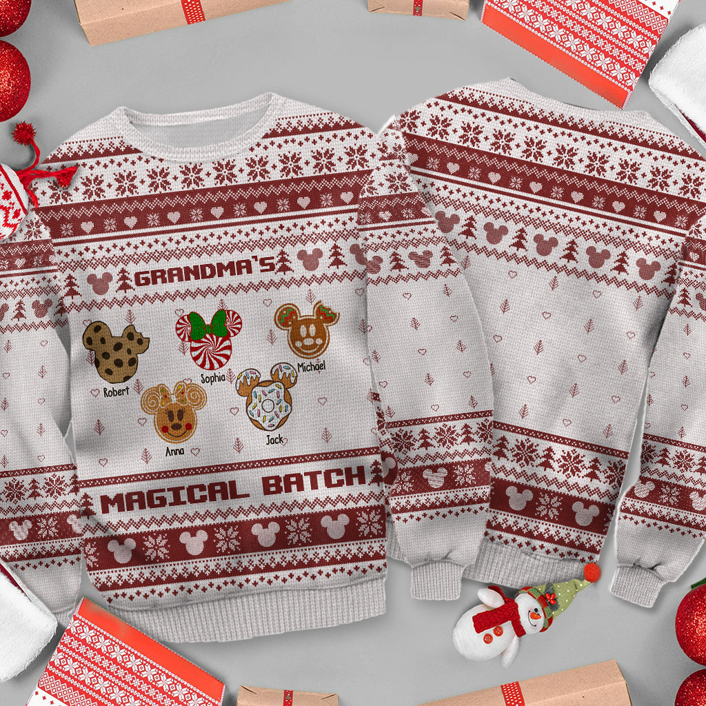 Nana's Magical Batch - Personalized Grandma Sweater