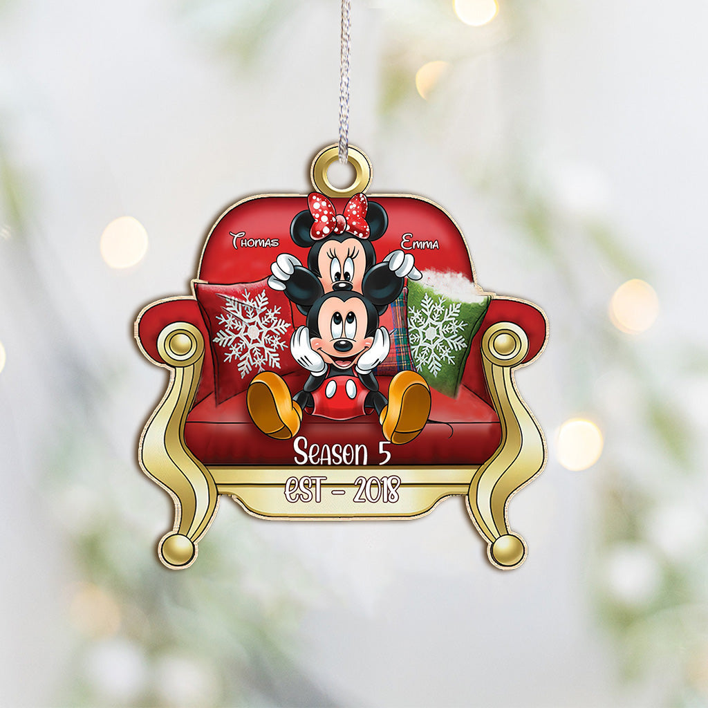 I Love You - Personalized Mouse One-sided Ornament