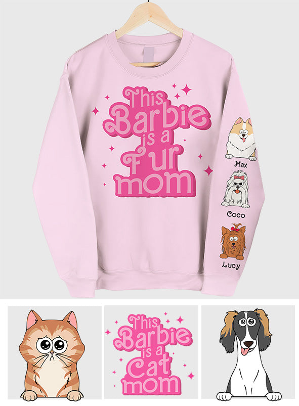 This Doll Is A Dog Mom Cat Mom Fur Mom - Personalized Dog All Over Shirt