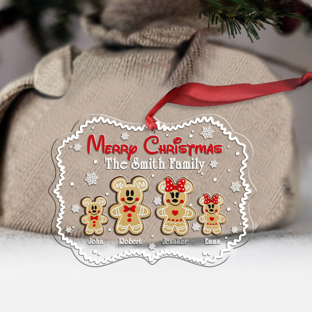 Merry Christmas - Personalized Mouse One-sided Ornament