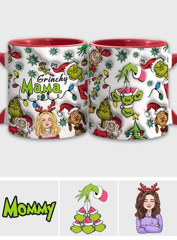 Grinchy Mama - Personalized Mother Accent Mug