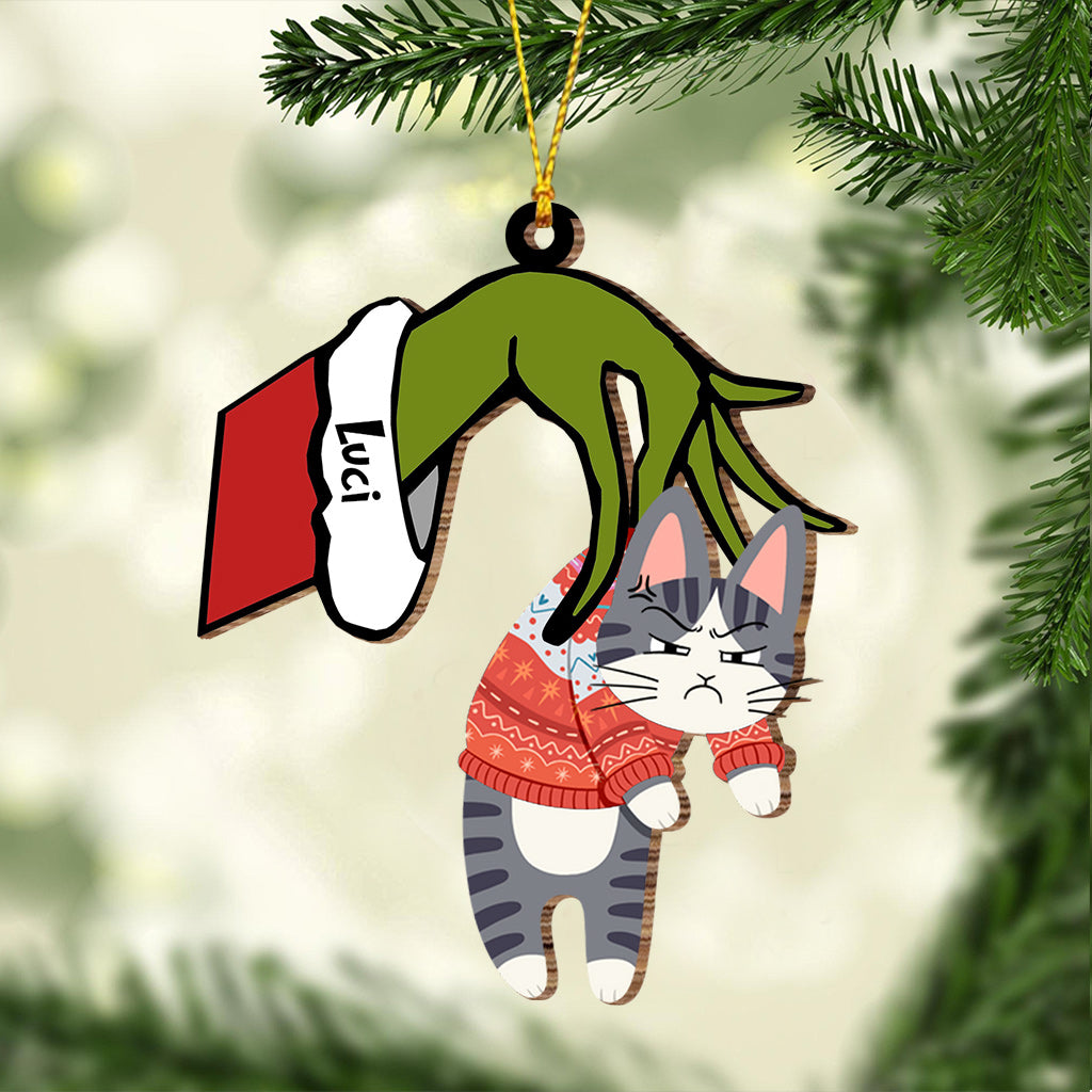 No Kitty Allowed - Personalized Cat Ornament