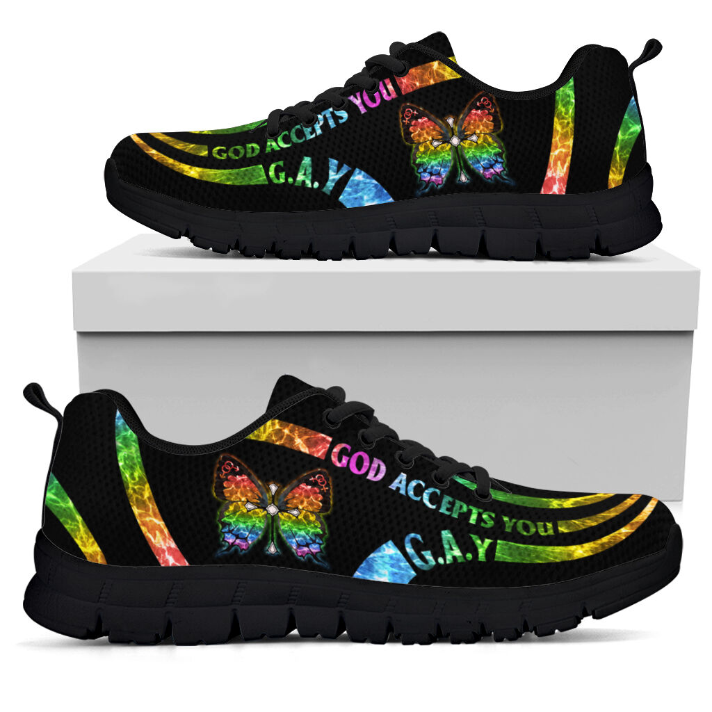 God Accepts You LGBT Support Sneakers 0622
