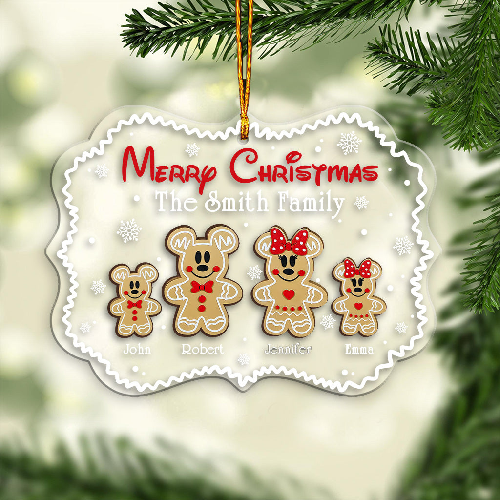 Merry Christmas - Personalized Mouse One-sided Ornament