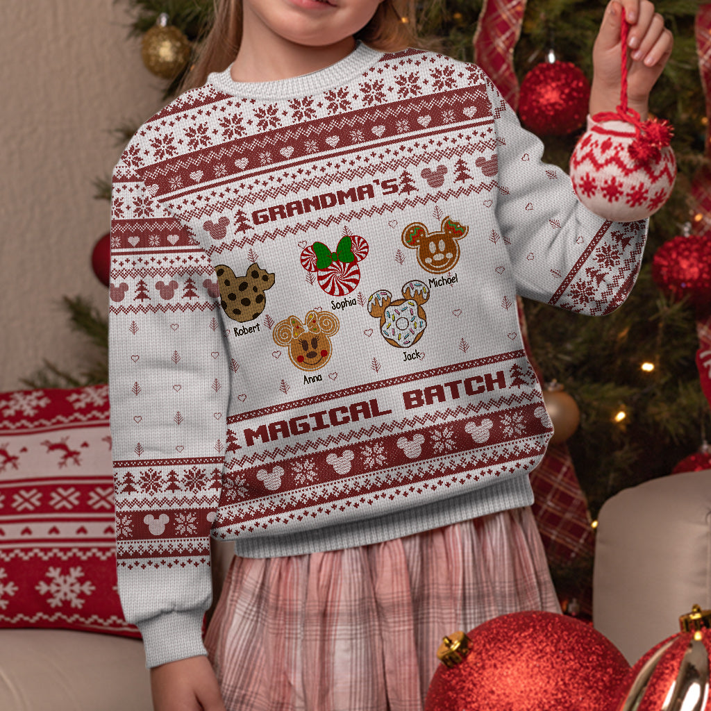 Nana's Magical Batch - Personalized Grandma Sweater