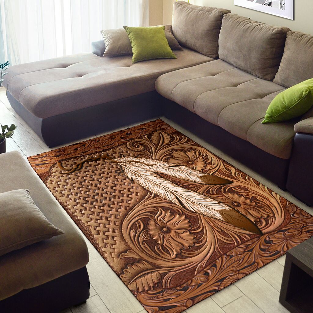 Native American India Feather American Indian Rug 0622