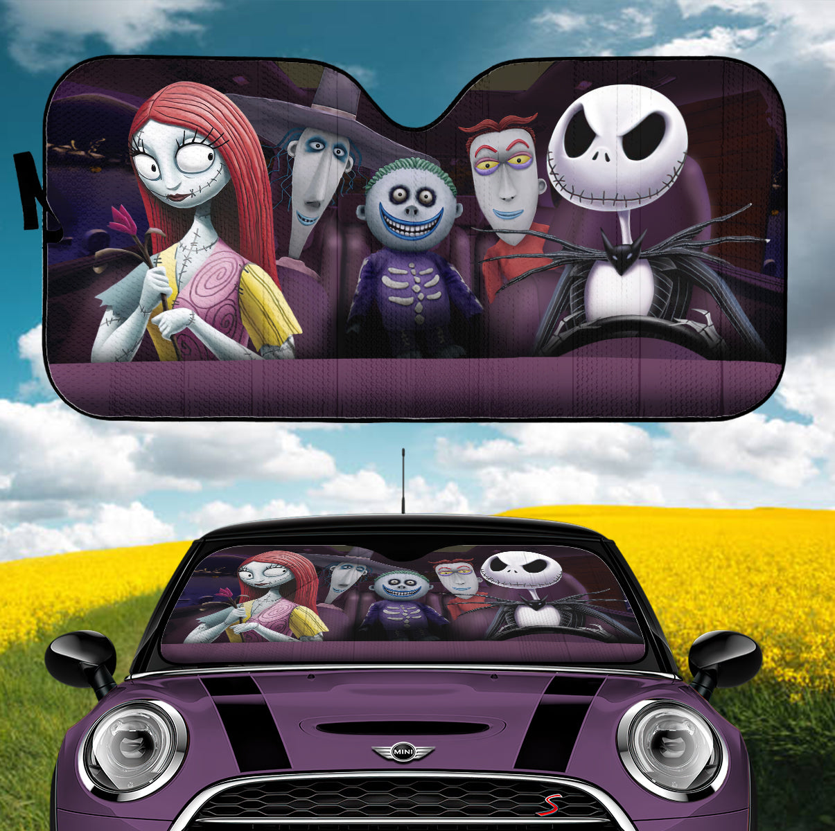 Spooky Gang Nightmare Car Sunshade 0523