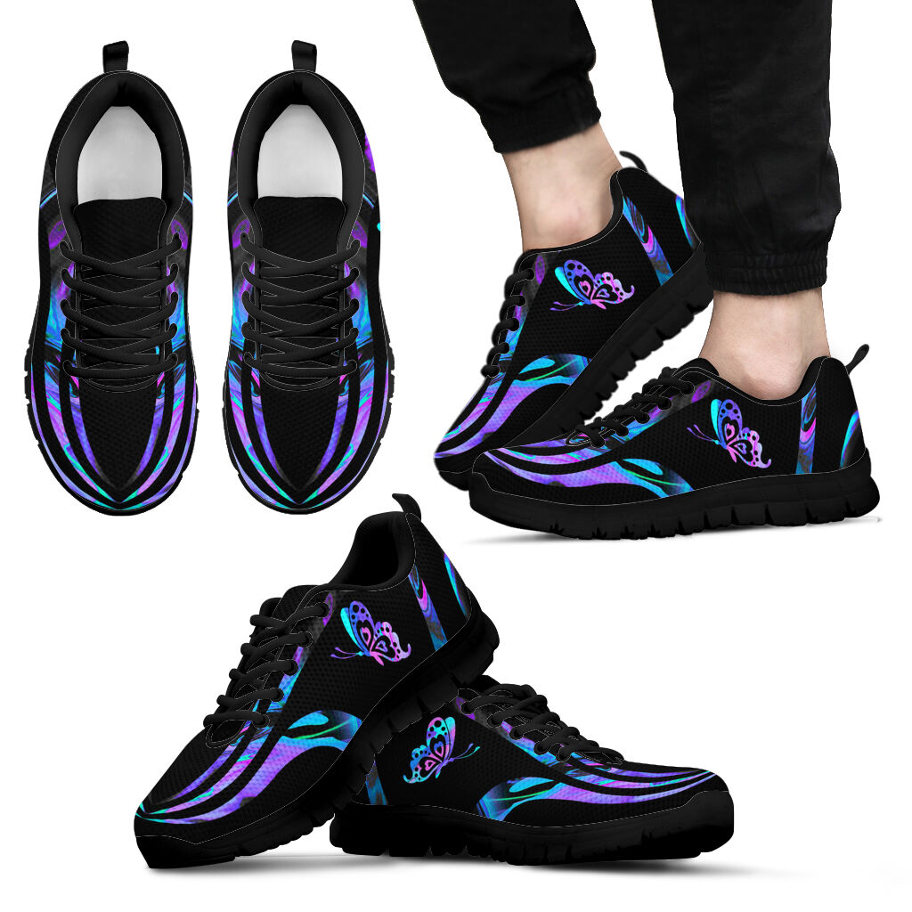 Hologram Purple Butterfly Butterfly Sneakers 0622