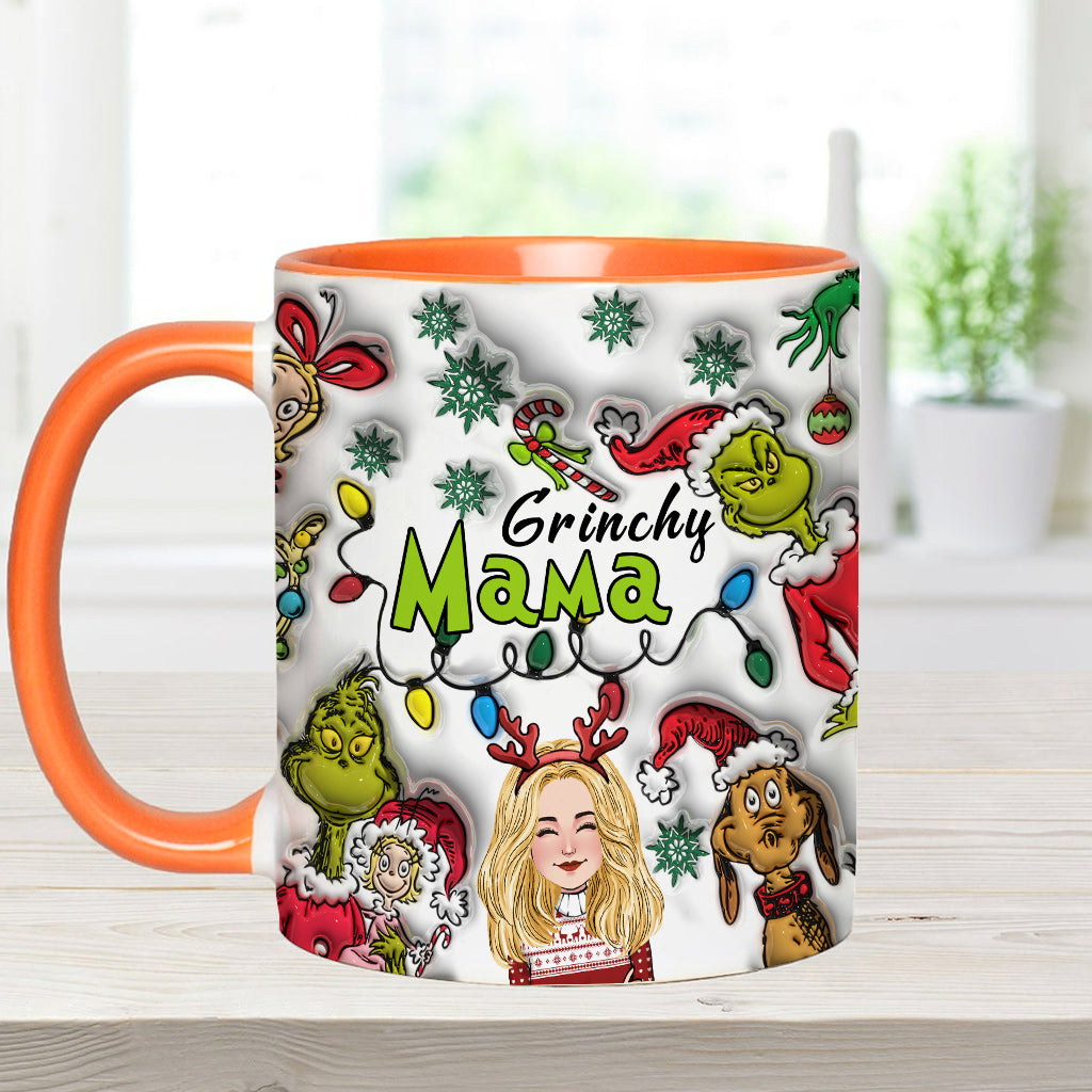 Grinchy Mama - Personalized Mother Accent Mug