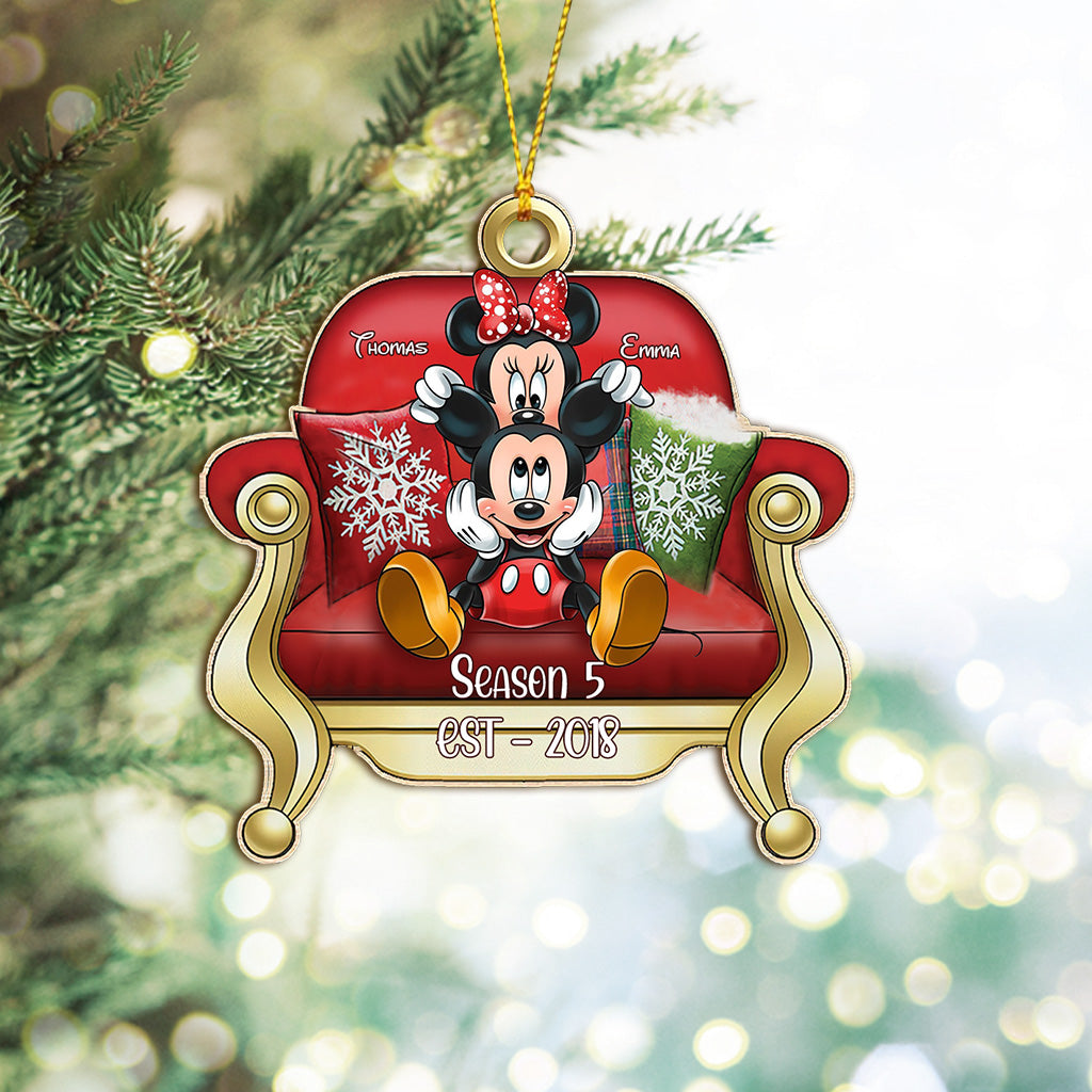 I Love You - Personalized Mouse One-sided Ornament