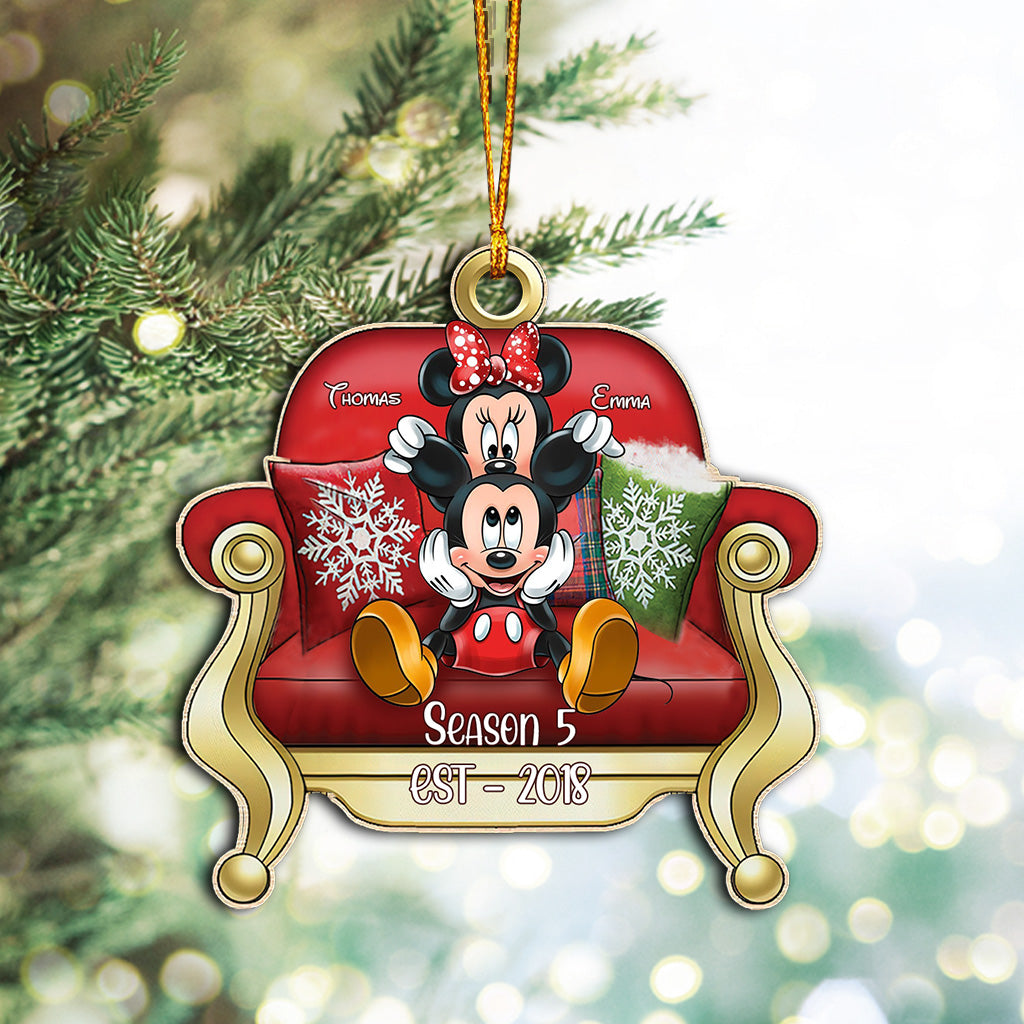 I Love You - Personalized Mouse One-sided Ornament