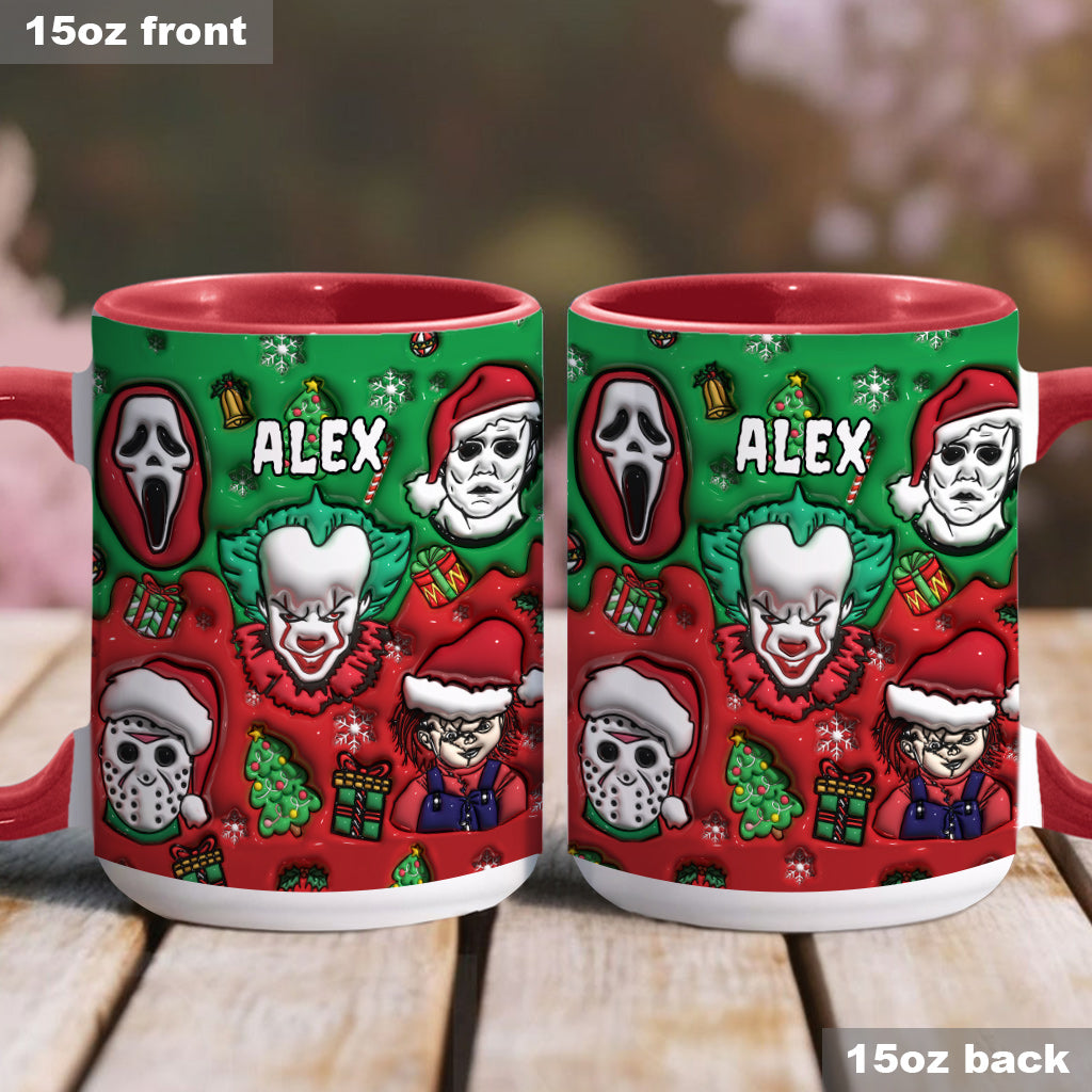 Horror Christmas - Personalized Accent Mug