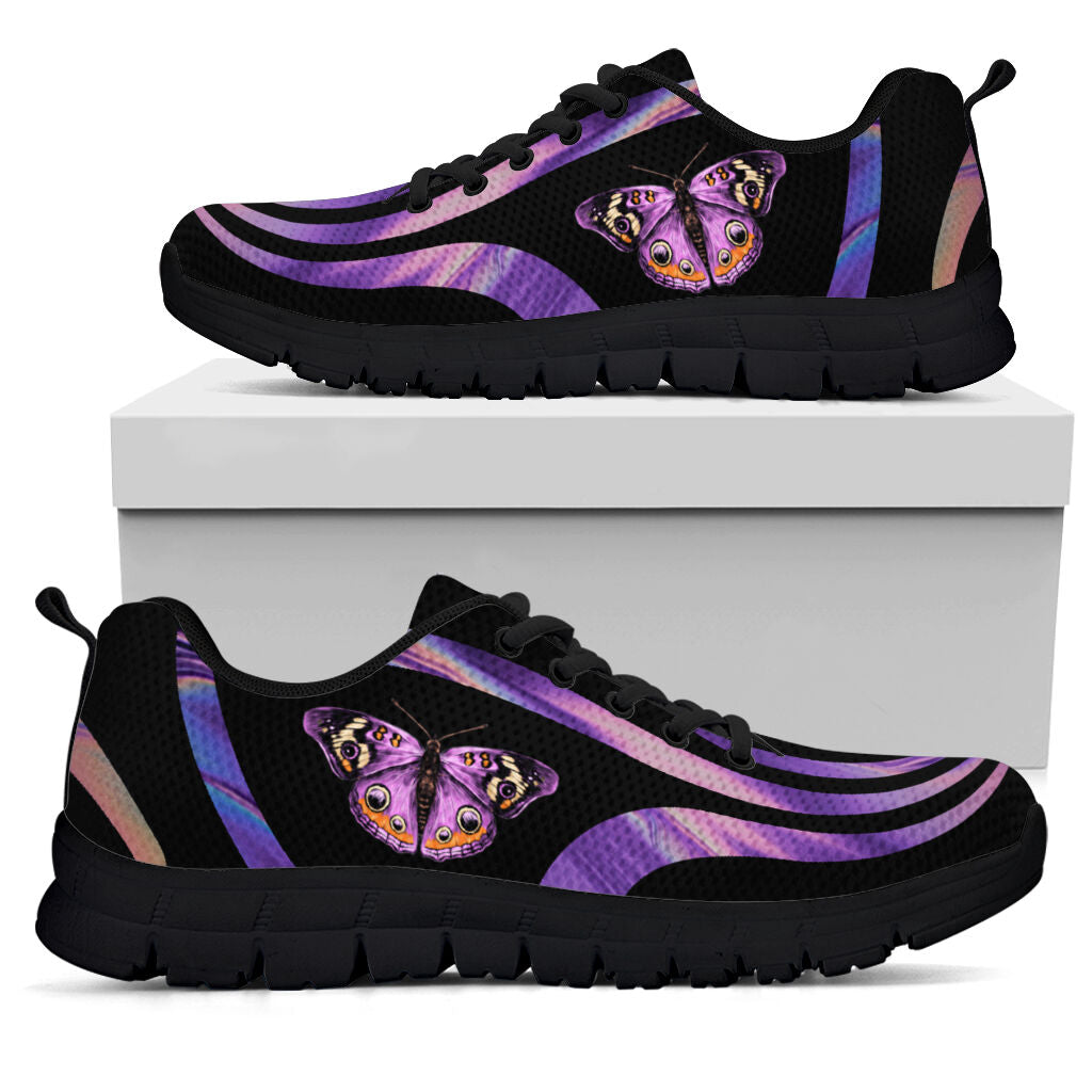 Purple Butterfly Butterfly Sneakers 0622