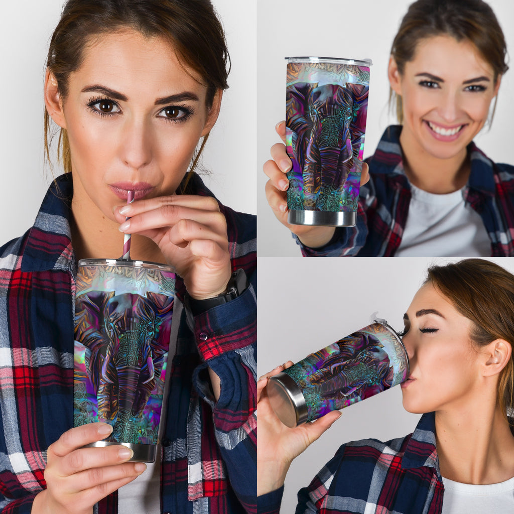 Elephant Mandala Elephant Tumbler 0622