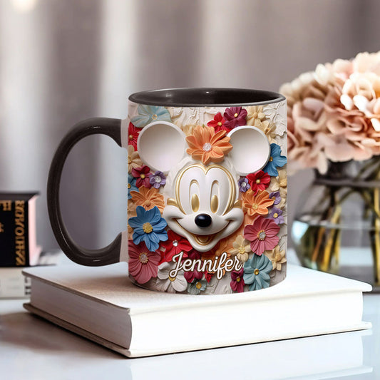 Magical Flowers - Personalized Mouse Accent Mug