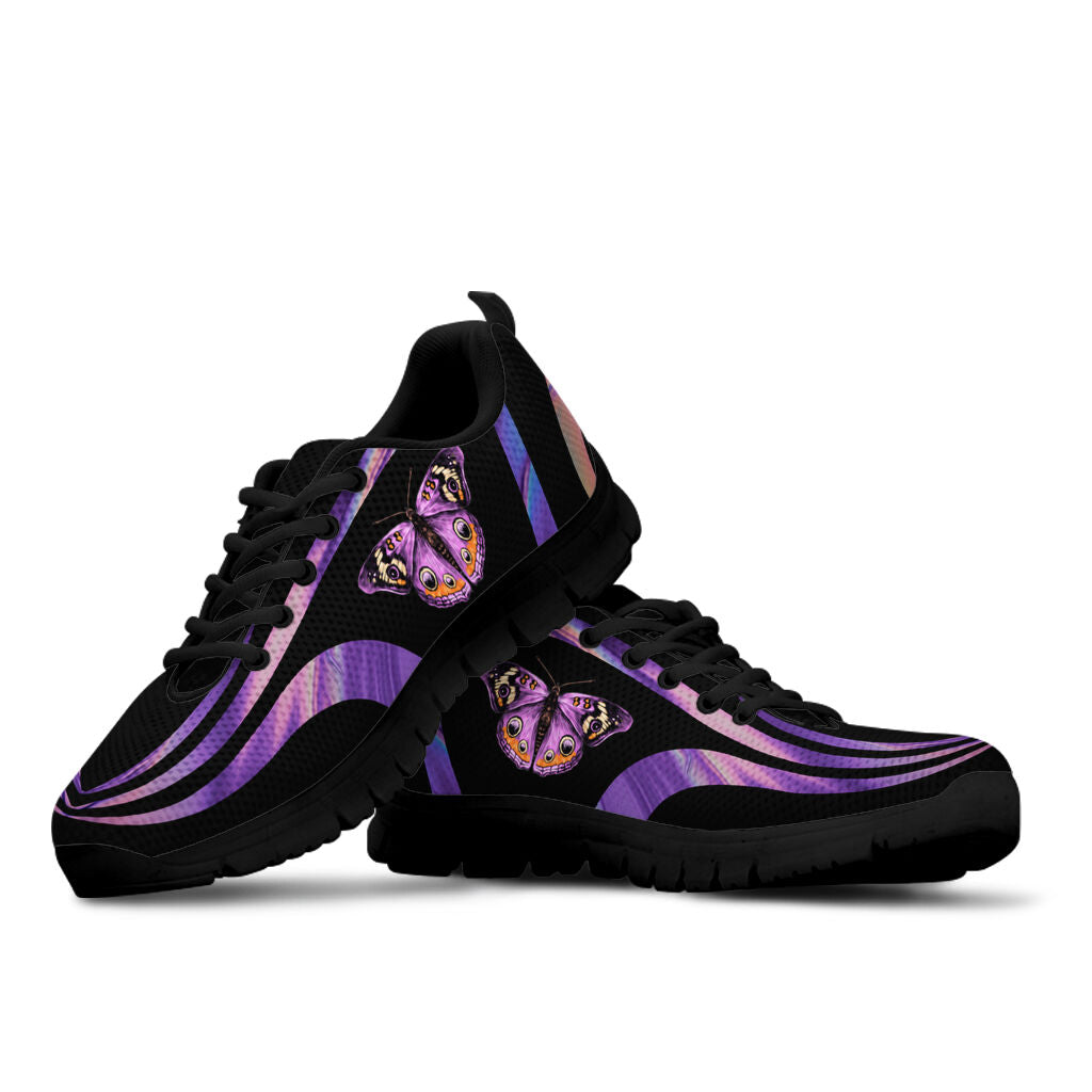 Purple Butterfly Butterfly Sneakers 0622