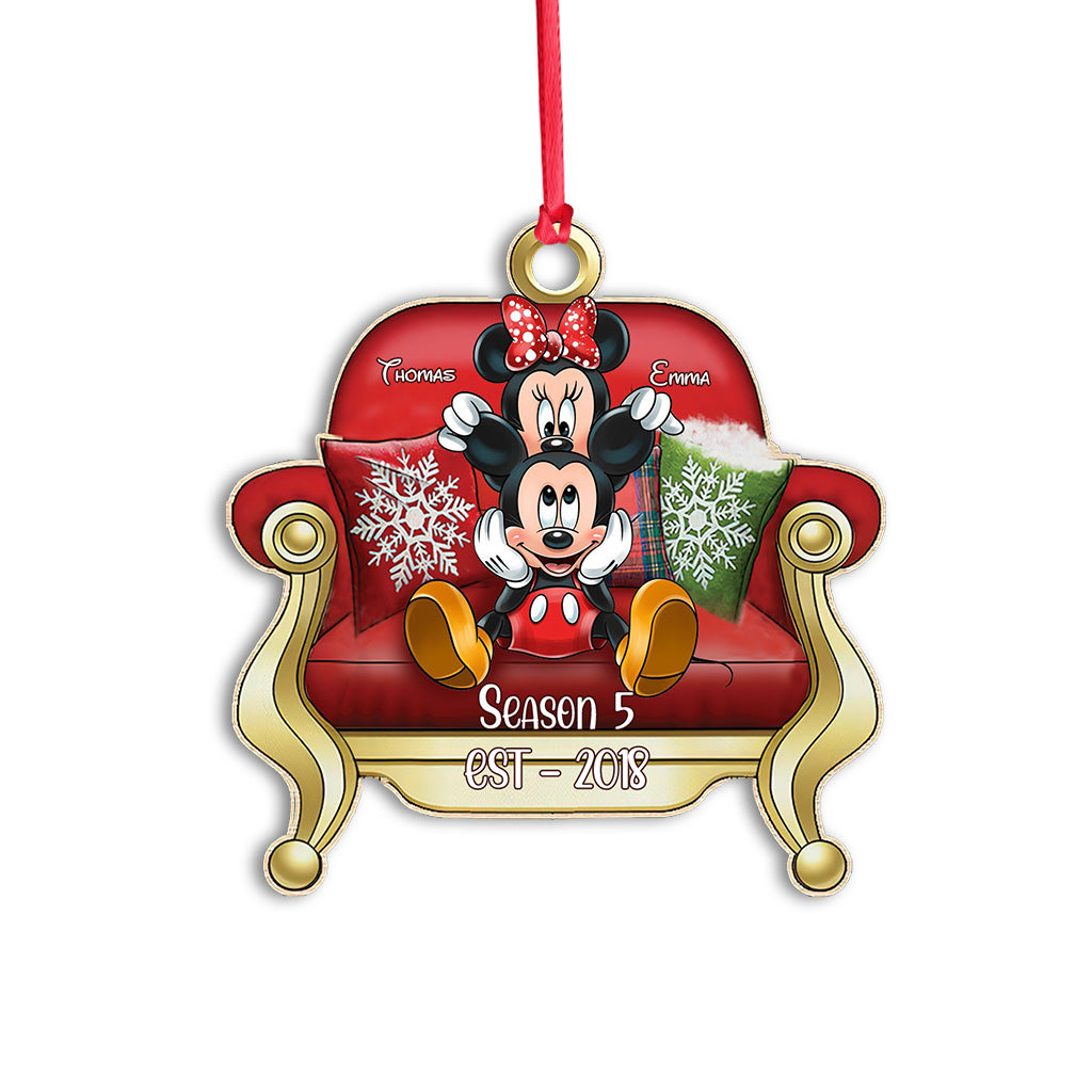 I Love You - Personalized Mouse One-sided Ornament