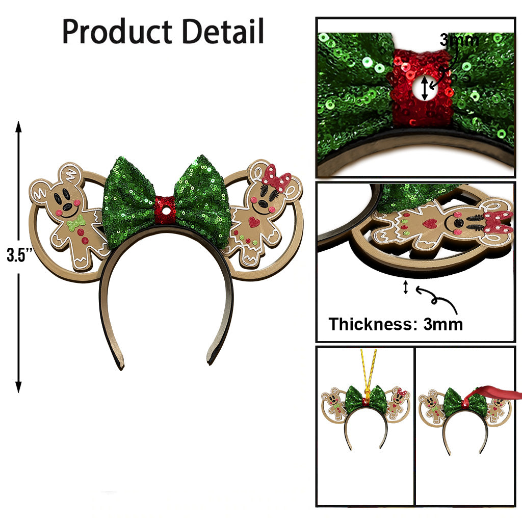 Merry Christmas - Personalized Mouse Ornament