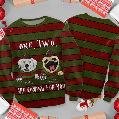 Coming For You - Personalized Dog Sweater