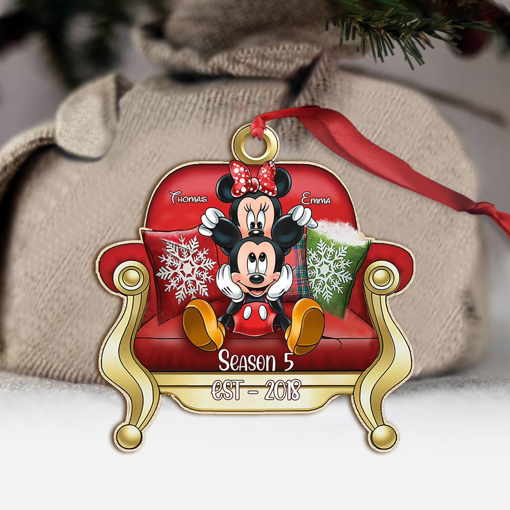 I Love You - Personalized Mouse One-sided Ornament