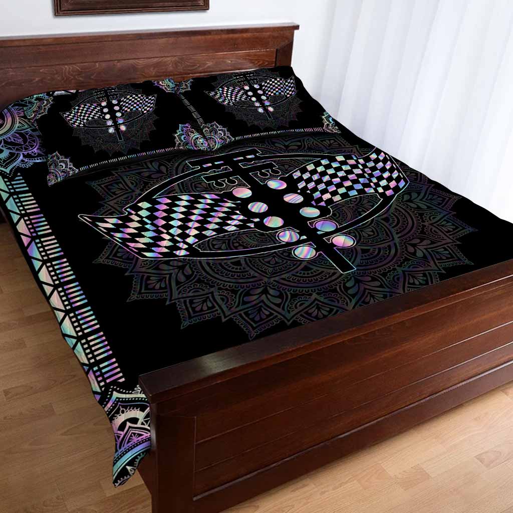 Magic Night Racing Quilt Bed Set