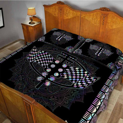 Magic Night Racing Quilt Bed Set