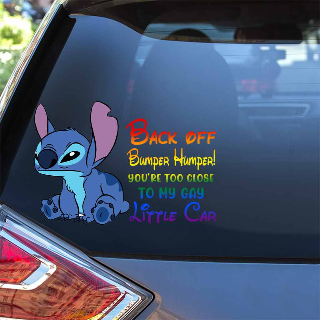 Back Off Bumper Humper - LGBT Support Decal Full