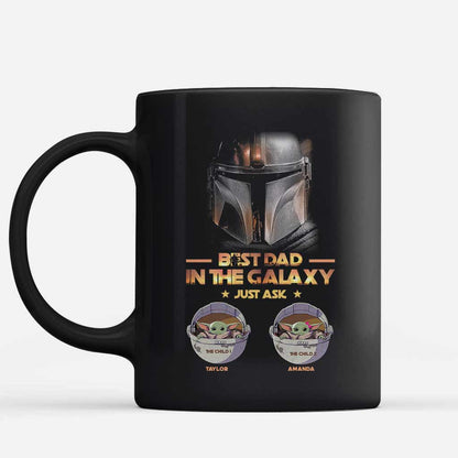 1 Dad In The Galaxy - Personalized Father's Day The Force Mug