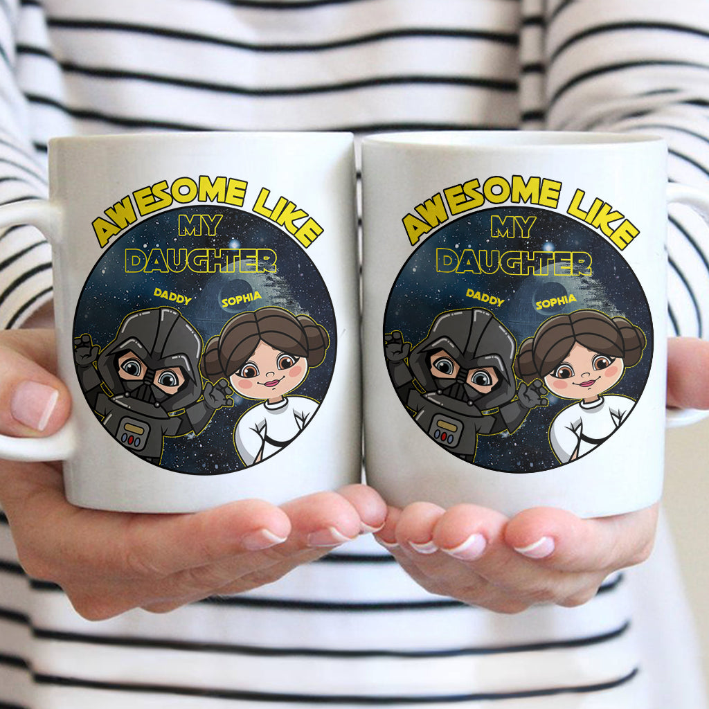 Awesome Like My Daughter - Personalized The Force Mug