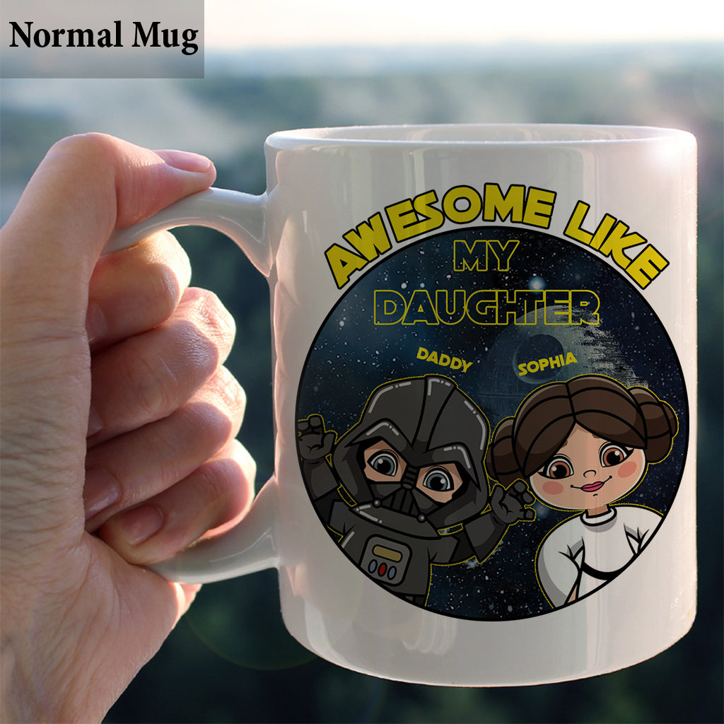 Awesome Like My Daughter - Personalized The Force Mug