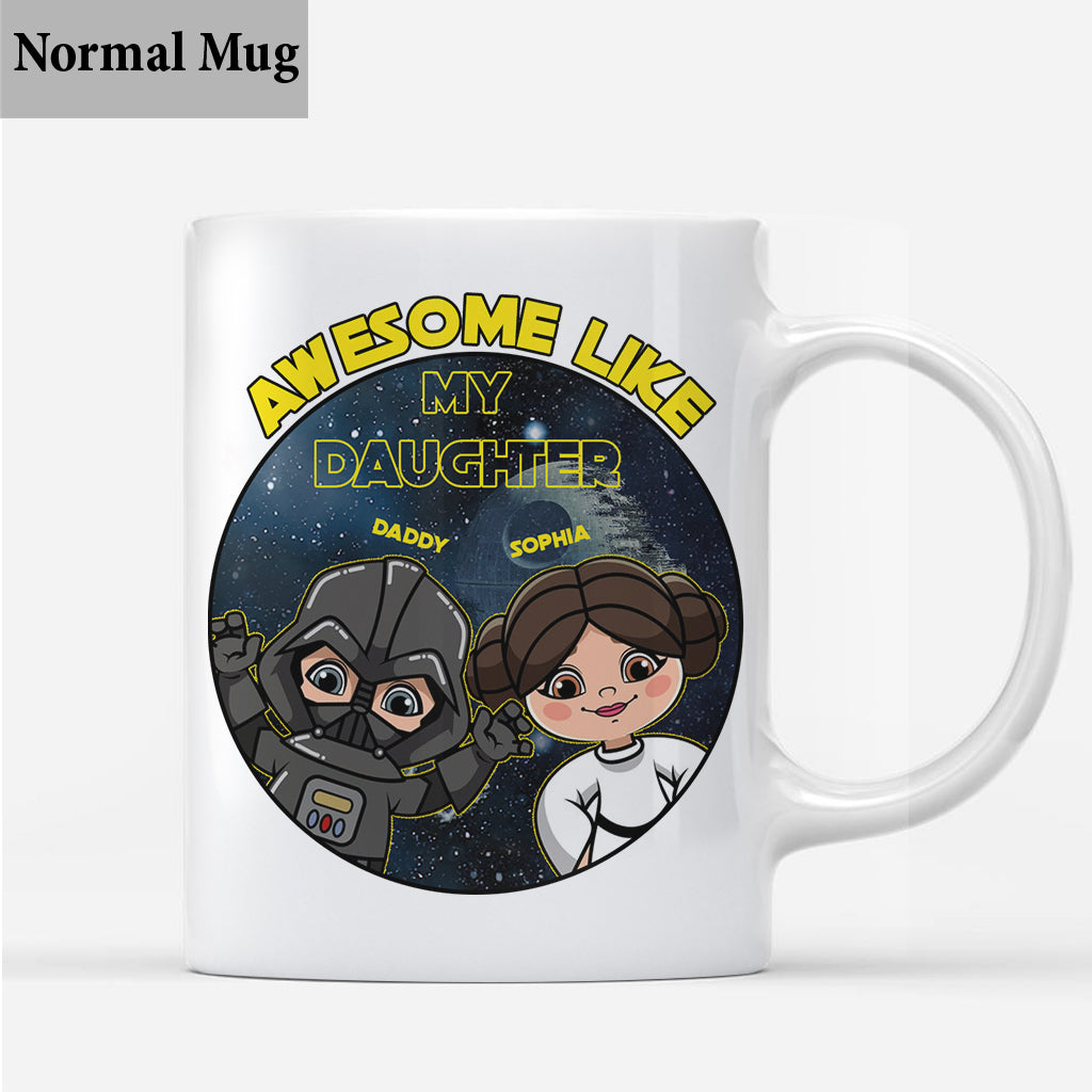 Awesome Like My Daughter - Personalized The Force Mug
