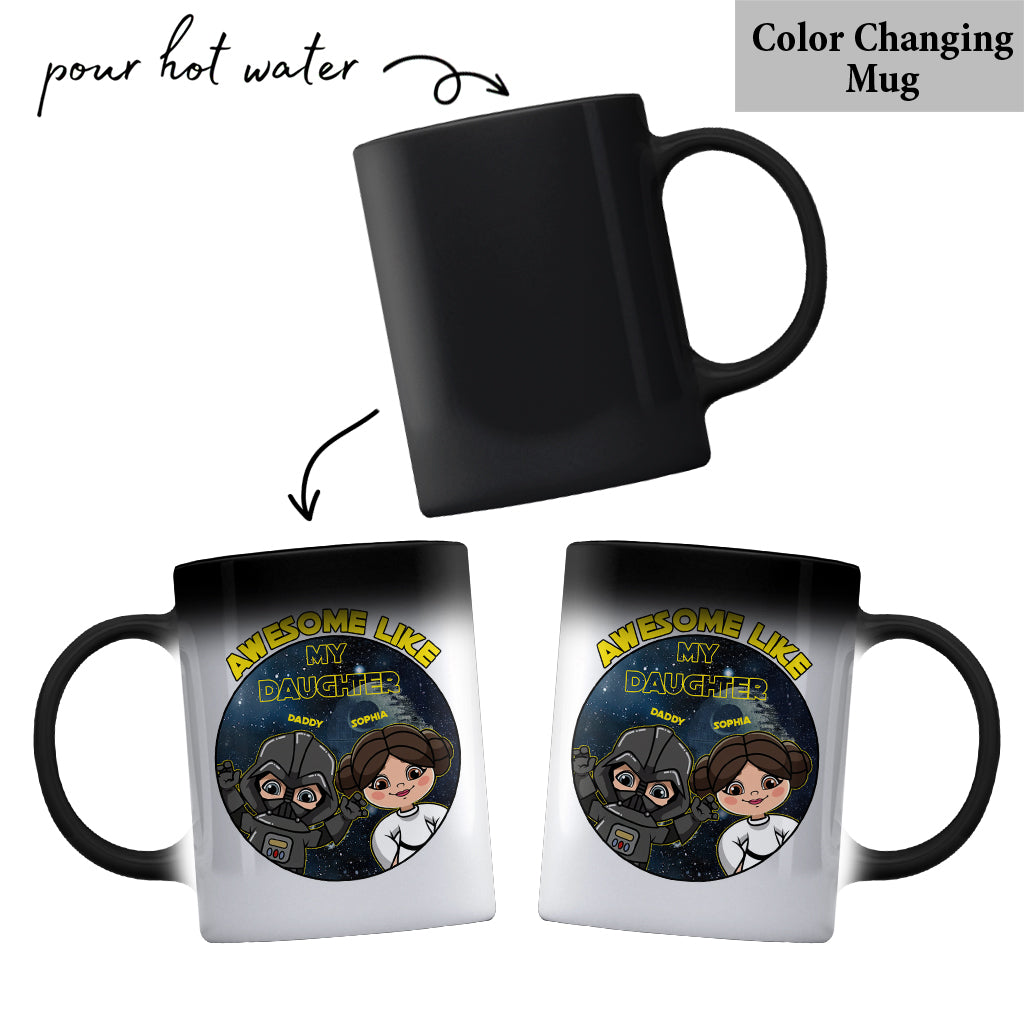 Awesome Like My Daughter - Personalized The Force Mug