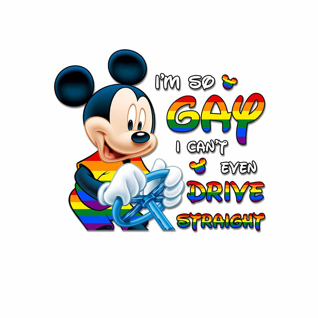 I'm So Gay I Can't Even Drive Straight - LGBT Support Decal Full