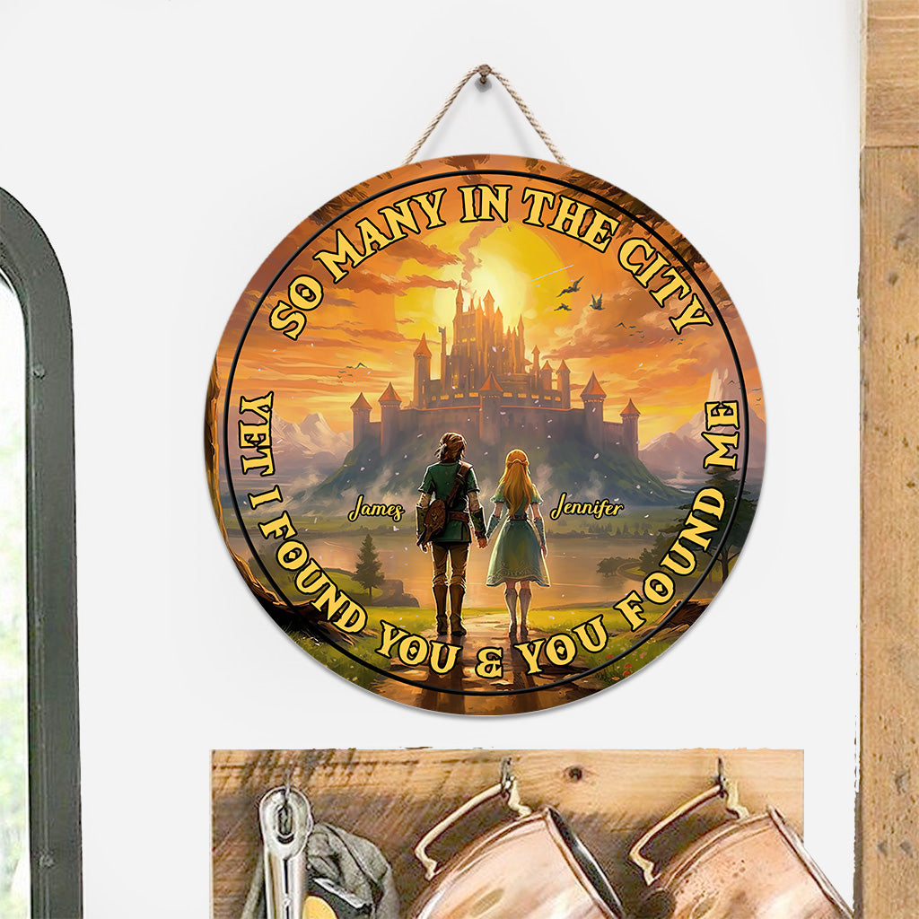 So Many In The City - Personalized The Hero's Legend Round Wood Sign