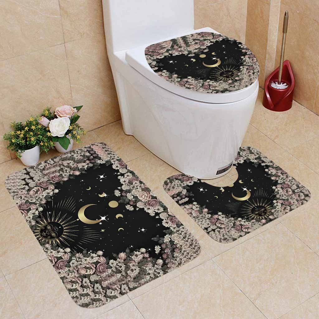 The Moon - Witch 3 Pieces Bathroom Mats Set