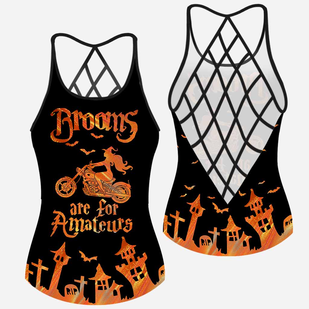 Brooms Are For Amateurs  - Biker Cross Tank Top