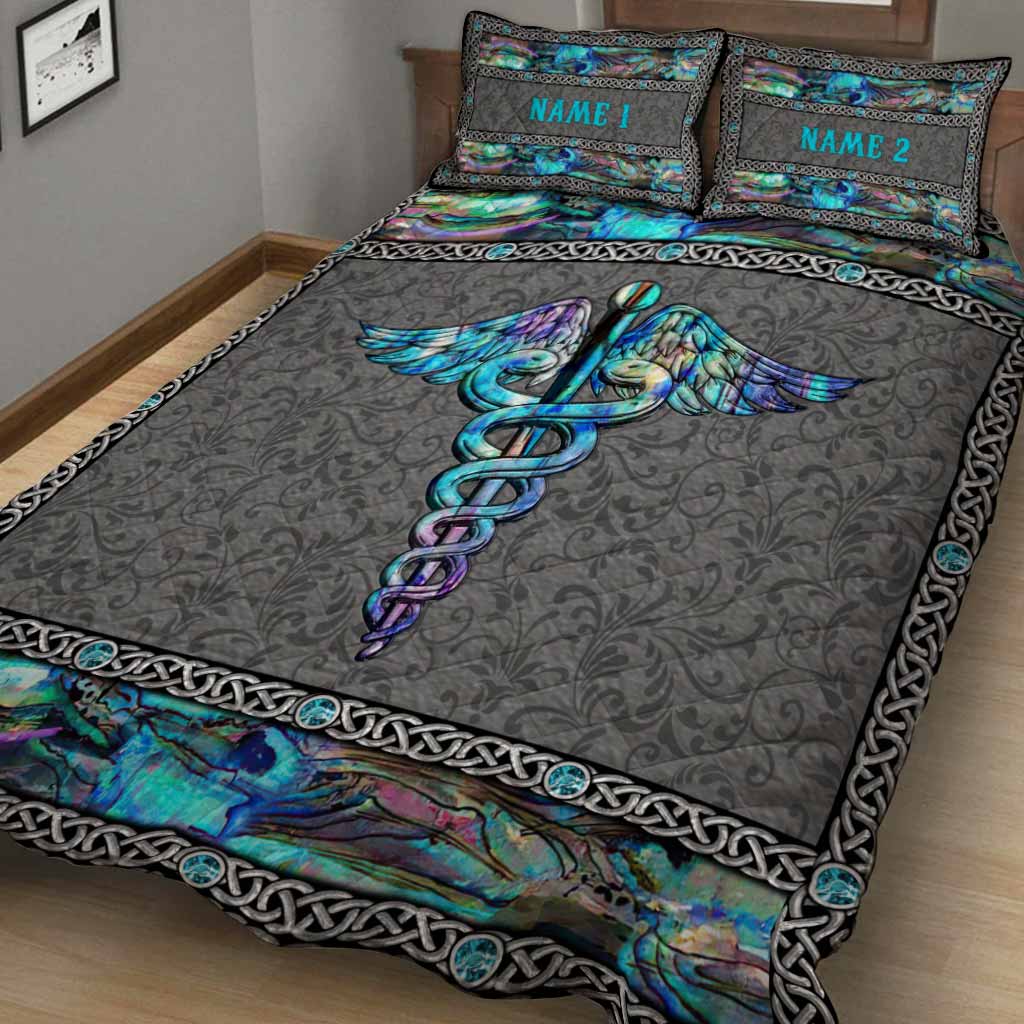 Love My Nurse - Personalized Nurse Quilt Set