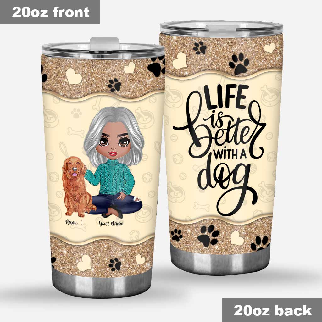 Dog Mom - Personalized Tumbler