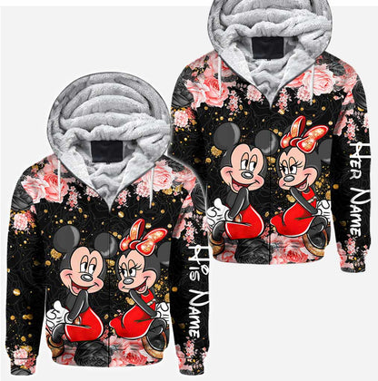 From Our First Kiss - Couple Personalized Mouse All Over T-shirt and Hoodie