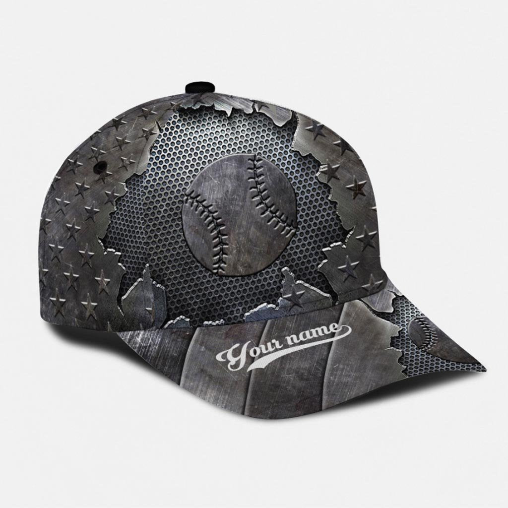 Love Baseball Personalized Cap With Printed Vent Holes
