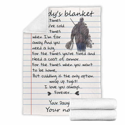 Daddy's - Hunting Personalized Blanket